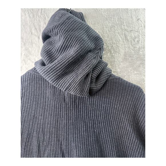 GAP Waffle Knit Hoodie – Washed Black – Size XL - Picture 5 of 6